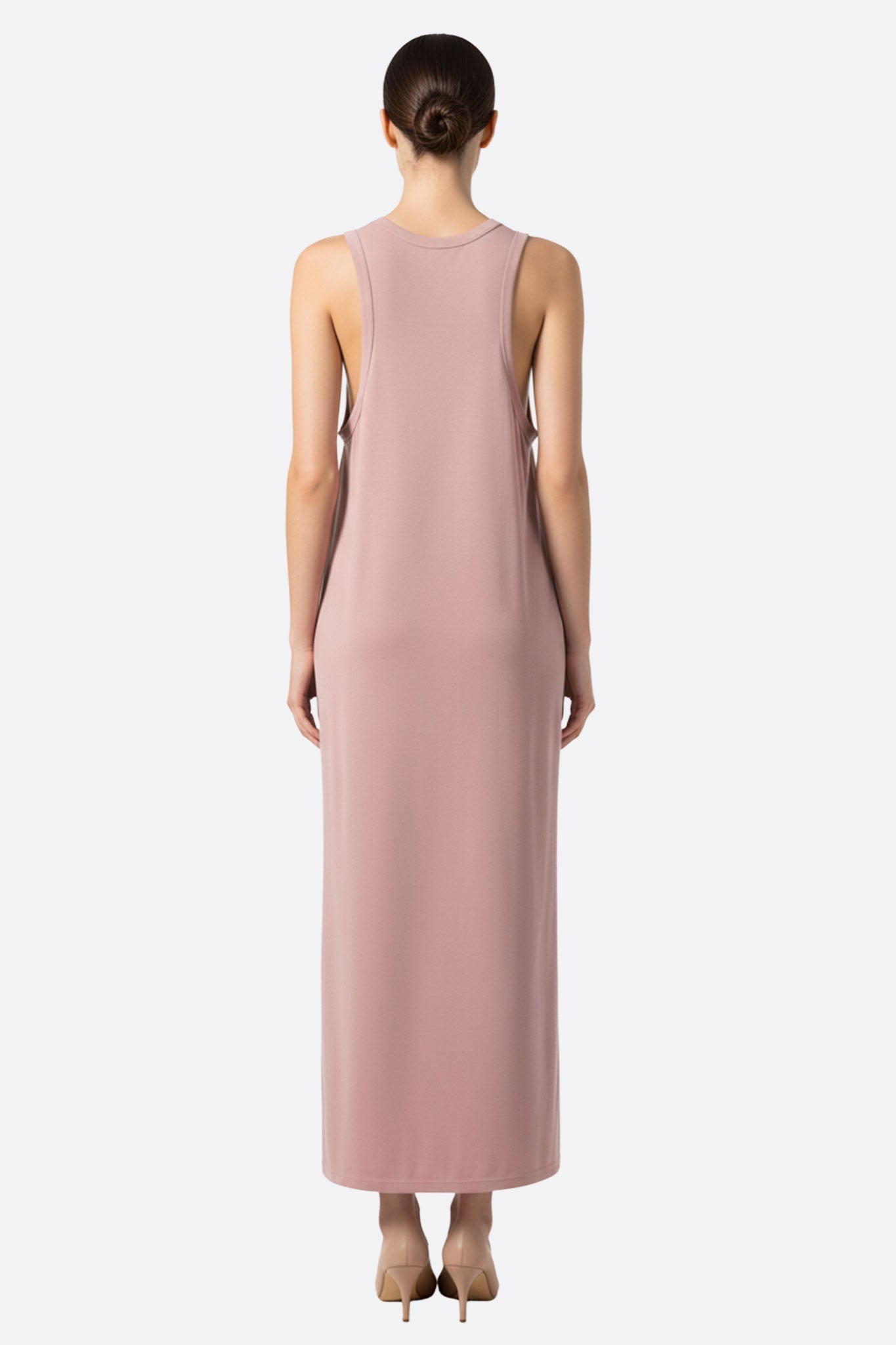 Powder Pink Flowing Maxi Dress