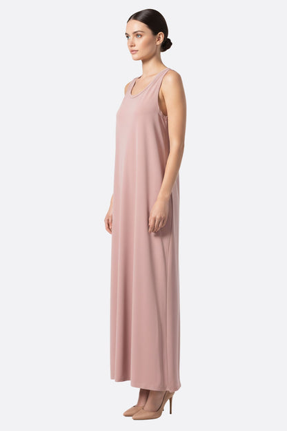 Powder Pink Flowing Maxi Dress